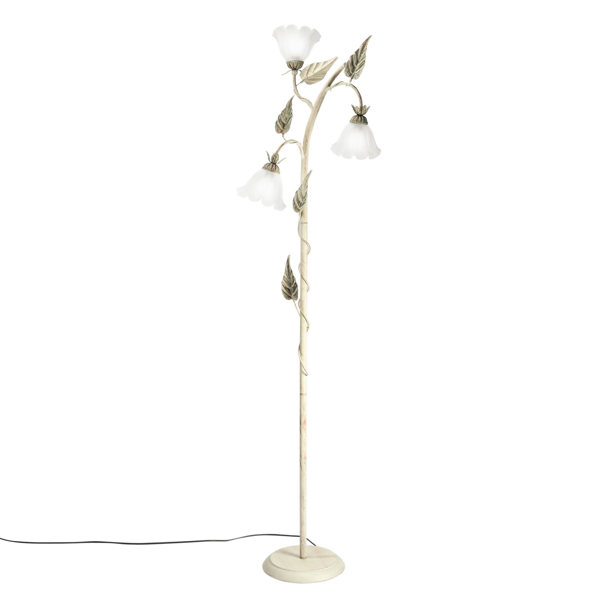ISOTTA IVORY FLOOR LAMP 3XE14 48X172CM